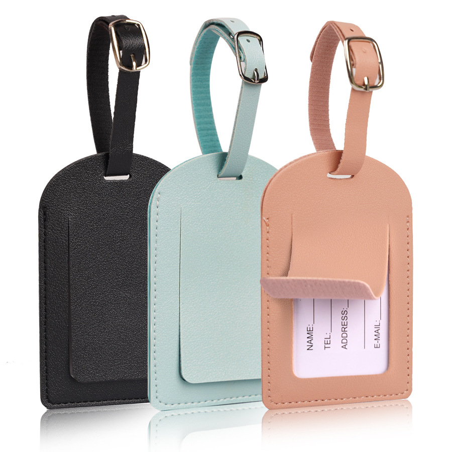 Travel Accessories Must Have - بطاقات أمتعة للرجال والنساء من الجلد