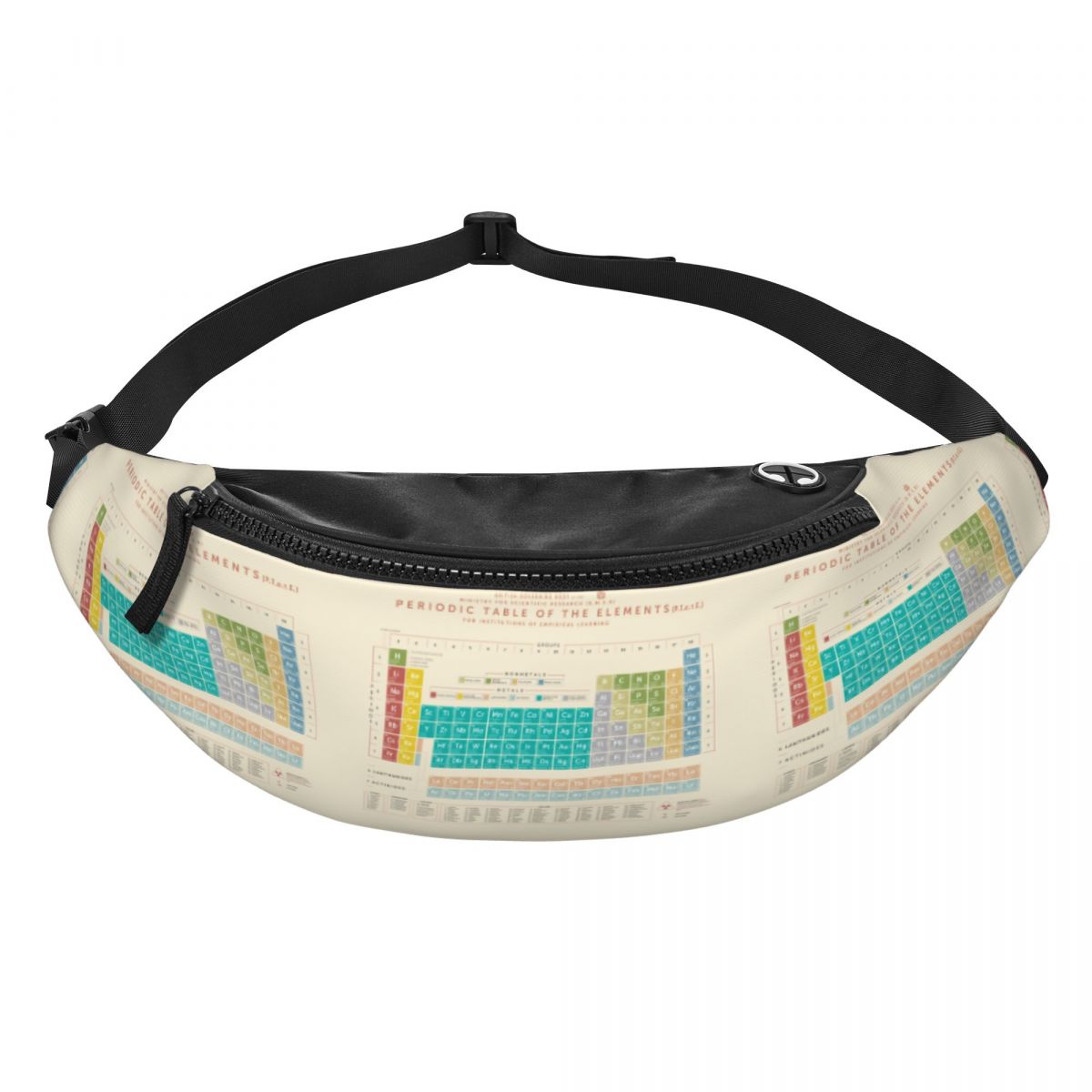 Travel Accessories Pouch For Men - حقيبة خصر بتصميم الجدول الدوري للعناصر