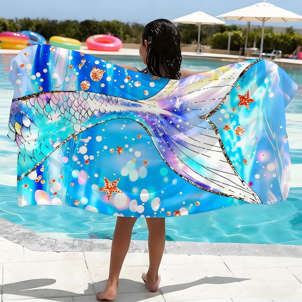 Travel Towel Quick Dry - منشفة شاطئ - كبيرة الحجم، سريعة