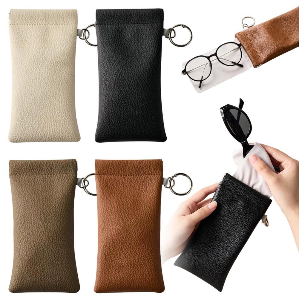 Travel Accessories Pouch For Men - حقيبة نظارات شمسية مع حلقة مفاتيح،