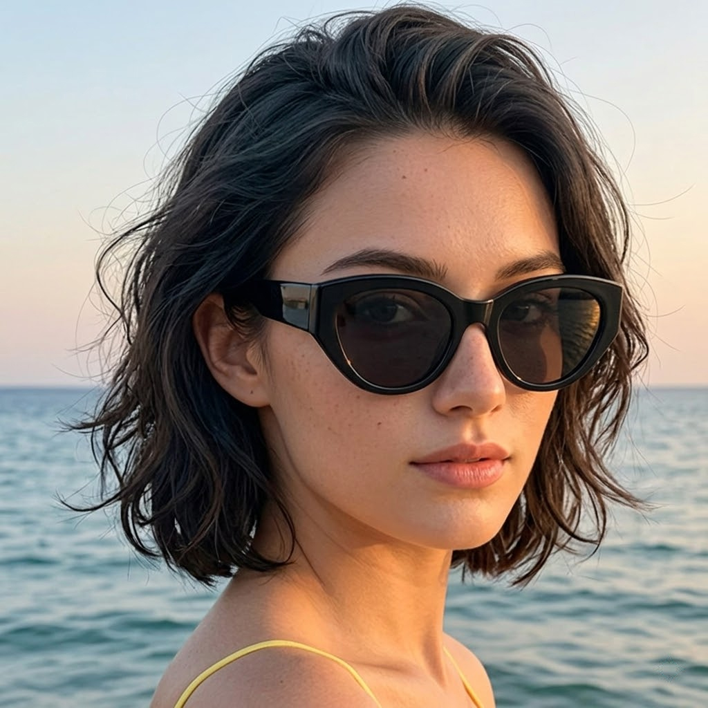 Travel Accessories Luxury - نظارات شمسية كلاسيكية مستقطبة بعدسات عين