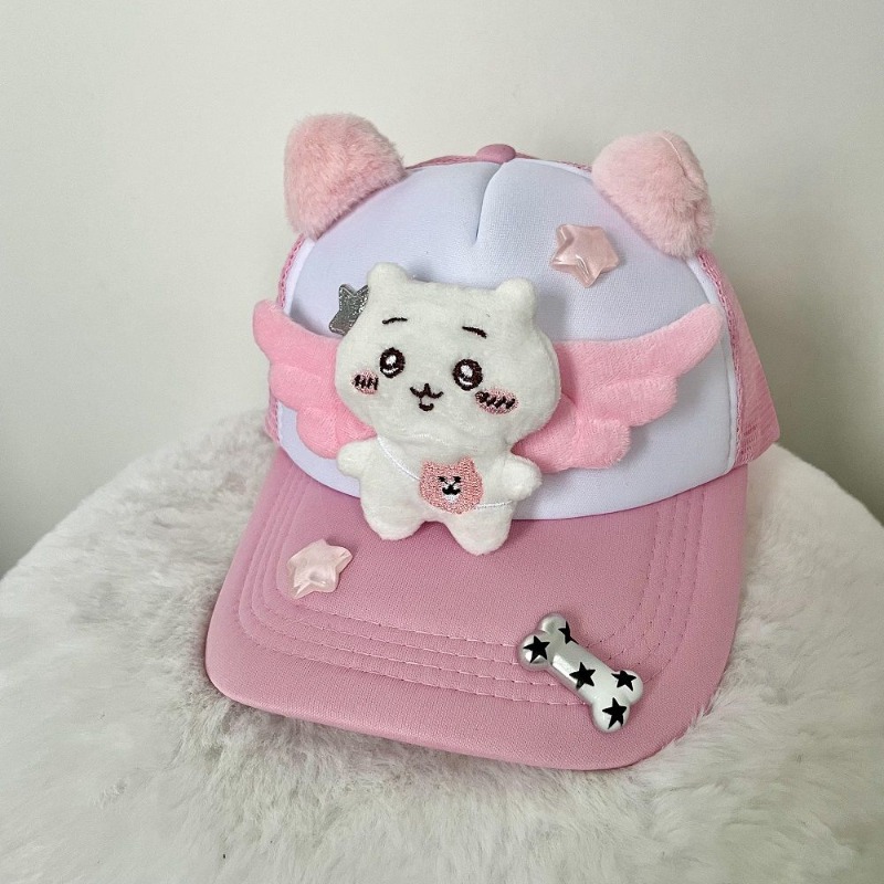 Travel Accessories For Kids - قبعة بيسبول أنيمي تشييكاوا أوساجي مطرزة