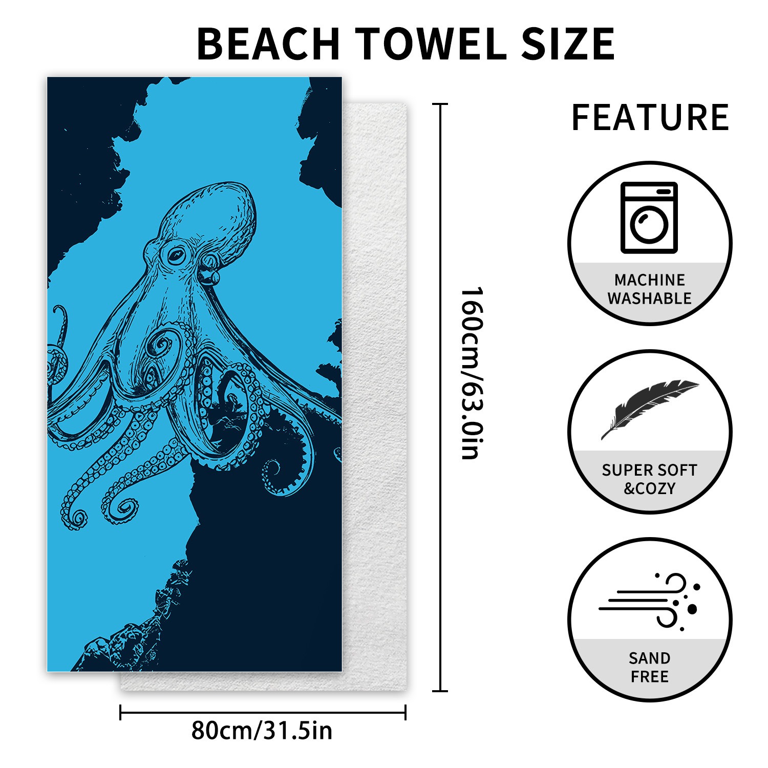 منشفة سباحة سريعة الجفاف وماصة - مراجعة Travel Towel Quick Dry وسعره