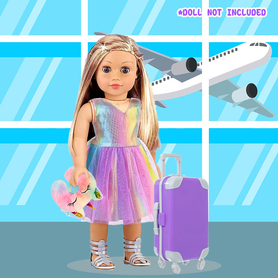 ملابس وإكسسوارات للدمى مقاس 18 - مراجعة Travel Accessories For Kids وسعره