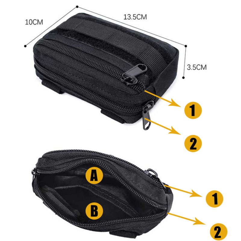 حقيبة خصر تكتيكية مزدوجة الطبق - مراجعة Travel Accessories Pouch For Men وسعره