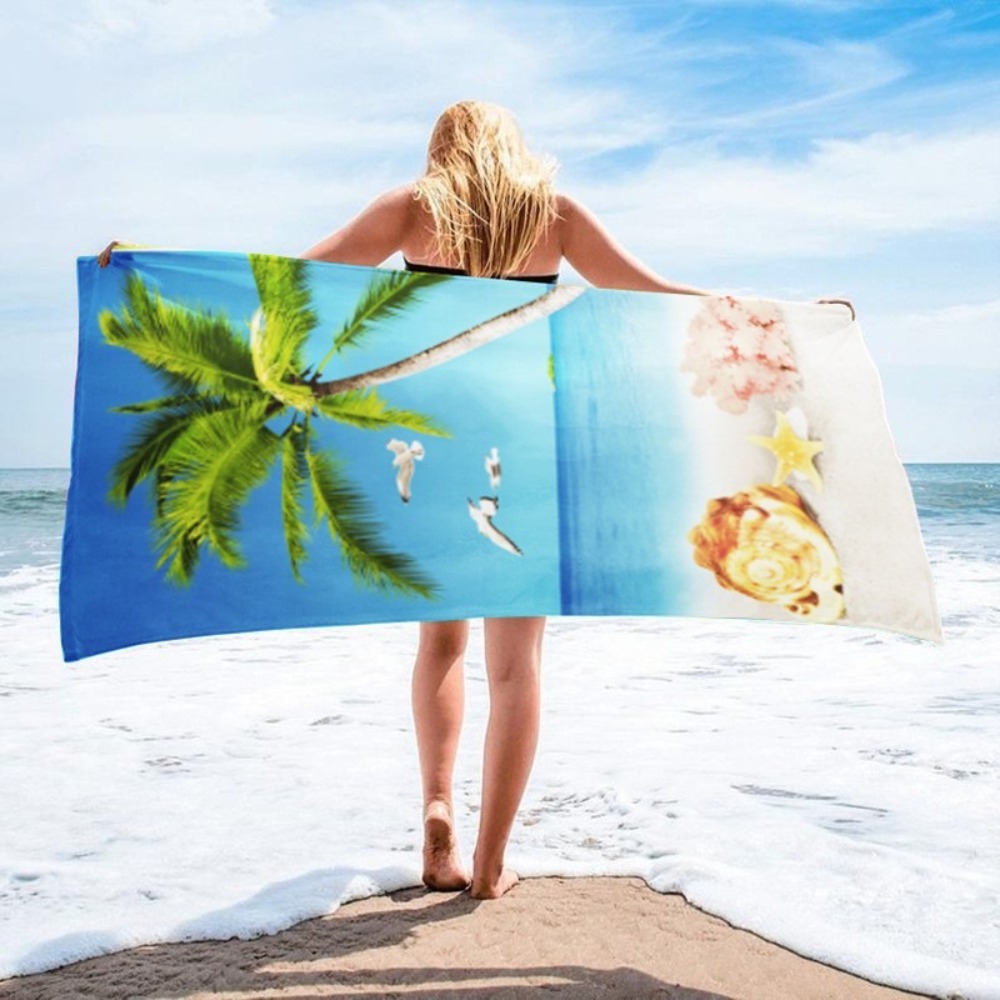 منشفة حمام بنقشة الفهد 70×140  - مراجعة Travel Towel Quick Dry وسعره