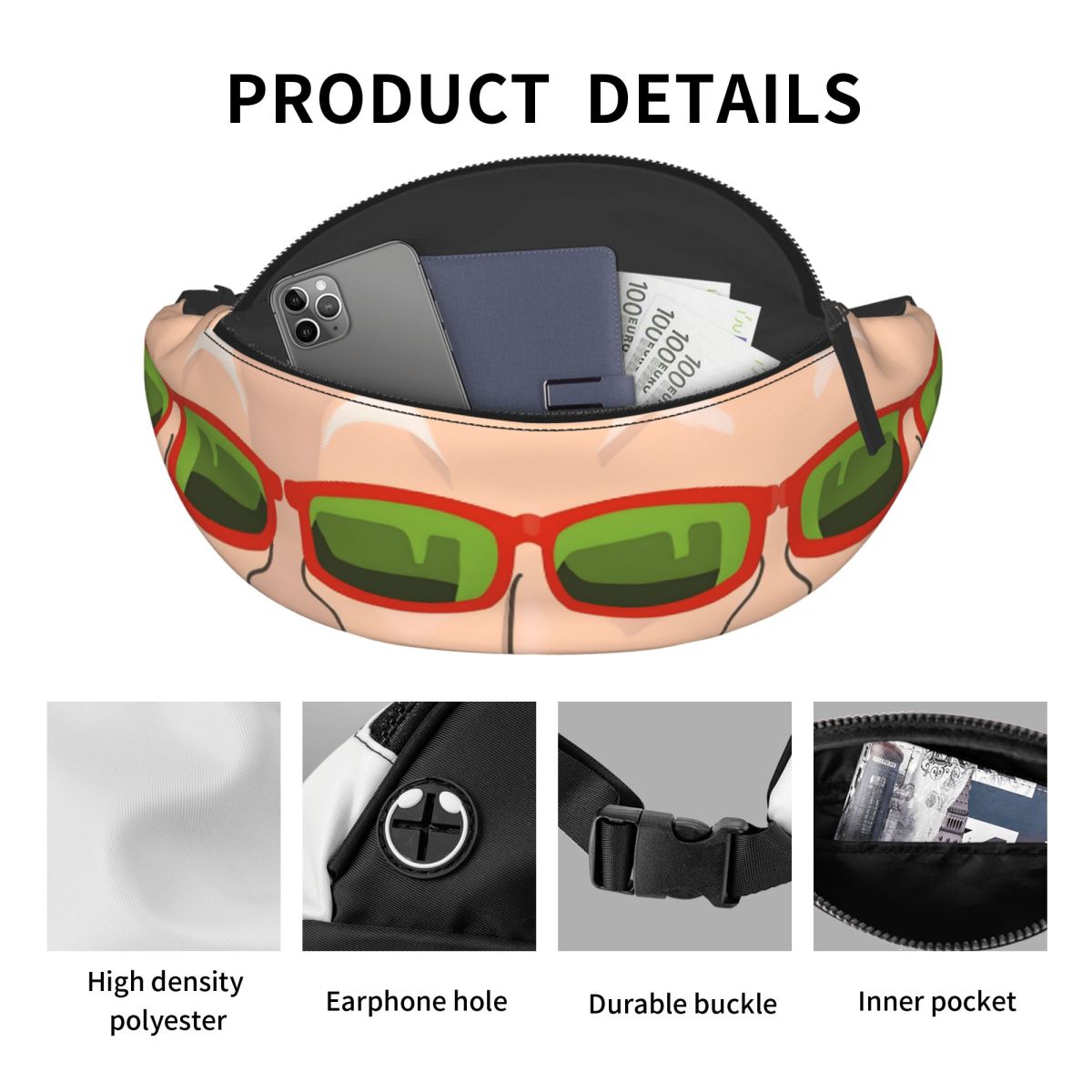 حقيبة خصر قوية مخصصة بتصميم M- - مراجعة Travel Accessories Pouch For Men وسعره