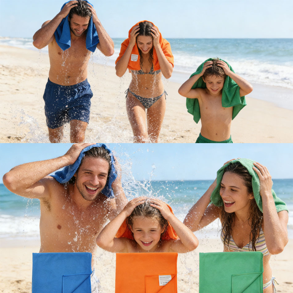 منشفة شاطئ من الألياف الدقيقة  - مراجعة Travel Towel Quick Dry وسعره