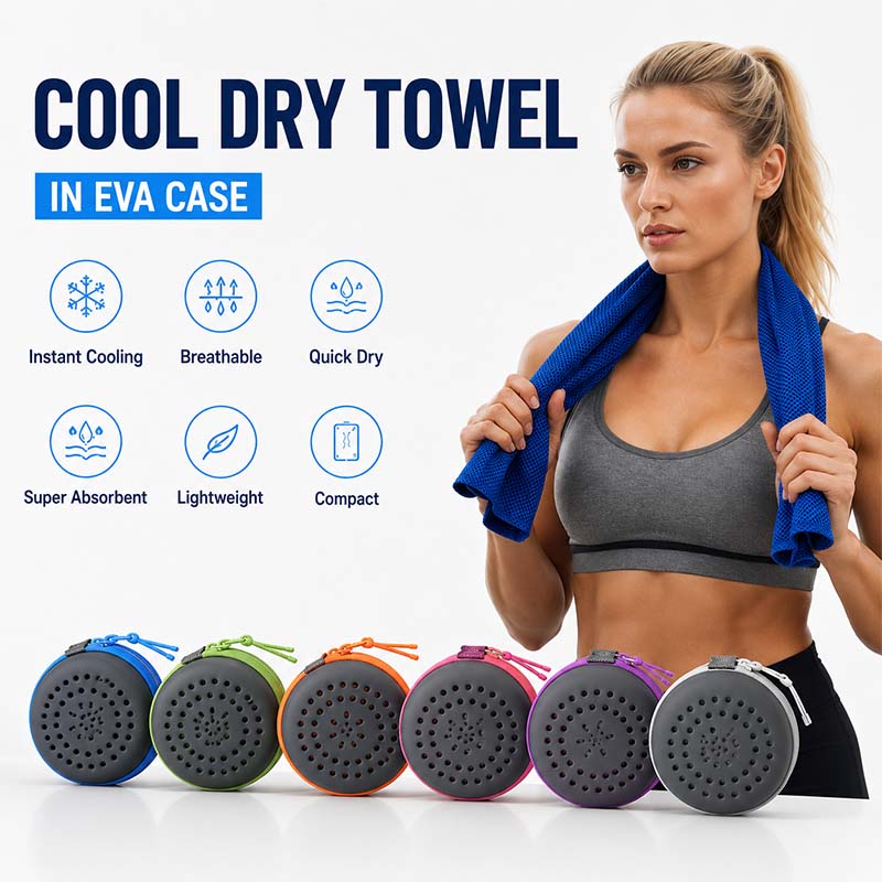 منشفة تبريد رياضية محمولة مع ح - مراجعة Travel Towel Quick Dry وسعره