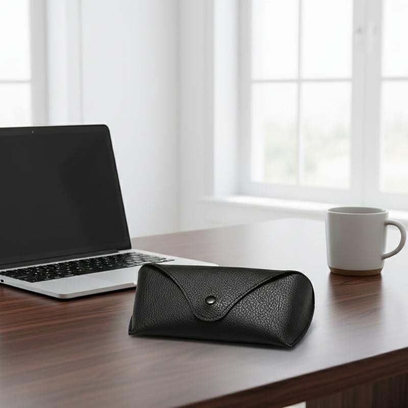 حافظة نظارات من الجلد الصناعي، - مراجعة Travel Accessories Pouch For Men وسعره
