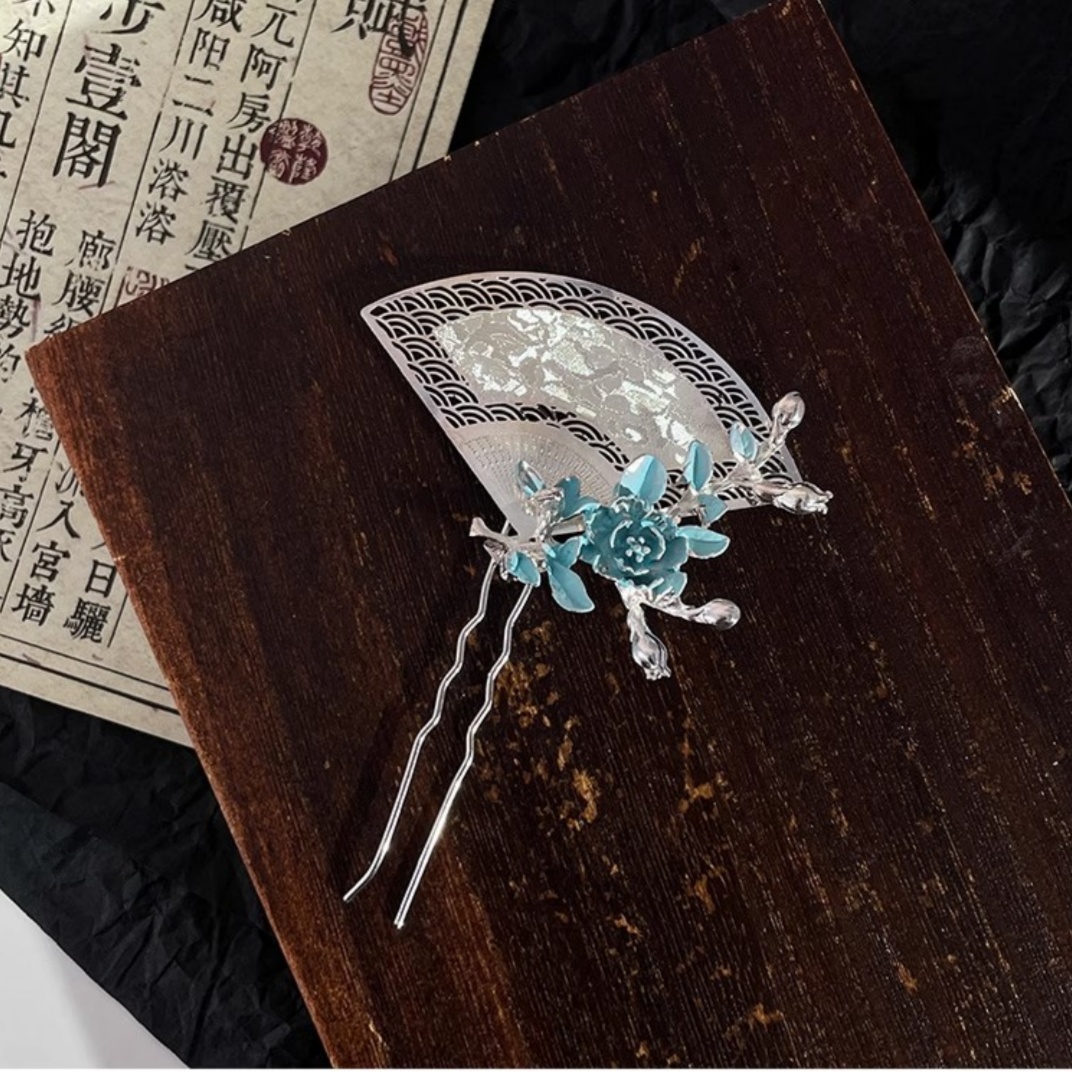 دبوس شعر جديد على شكل مروحة عل - مراجعة Travel Accessories Luxury وسعره