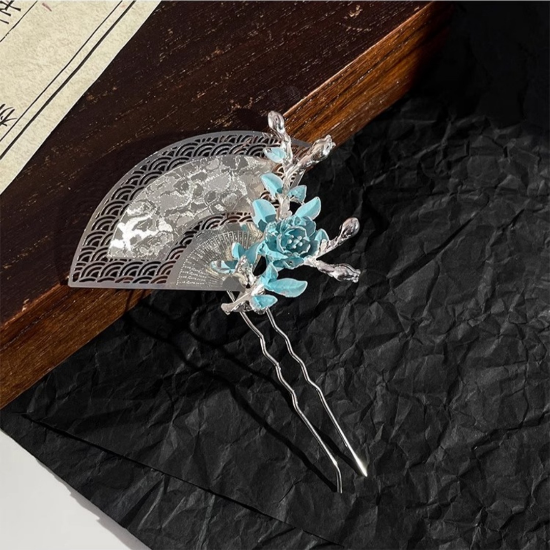 دبوس شعر جديد على شكل مروحة عل - مراجعة Travel Accessories Luxury وسعره