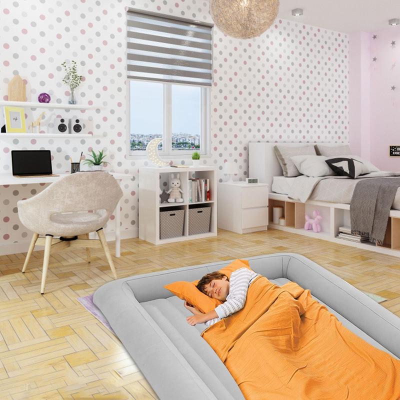 طفل سرير سفر قابل للنفخ مراتب  - مراجعة Travel Accessories For Kids وسعره